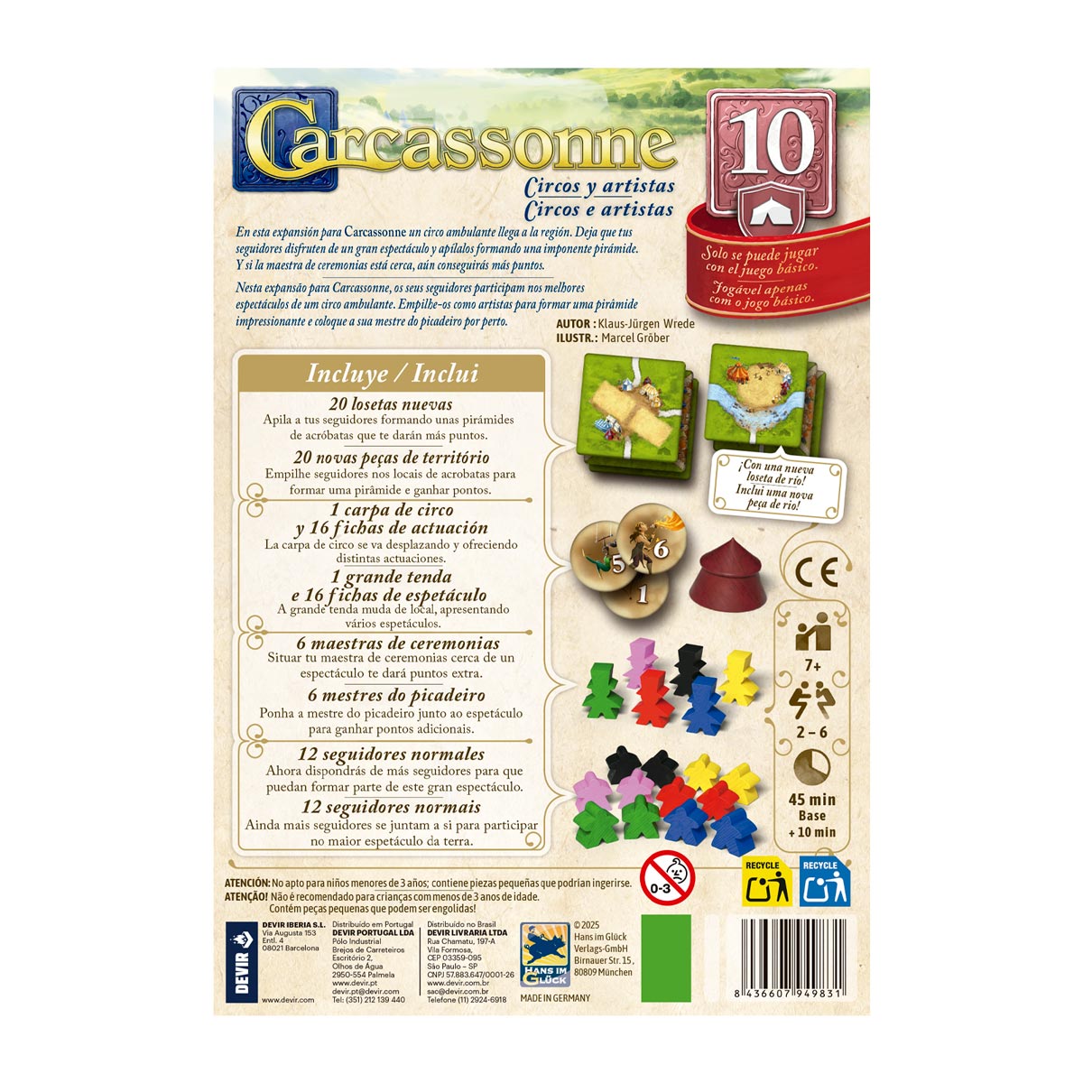 CARCASSONNE: CIRCOS Y ARTISTAS - Exp.10