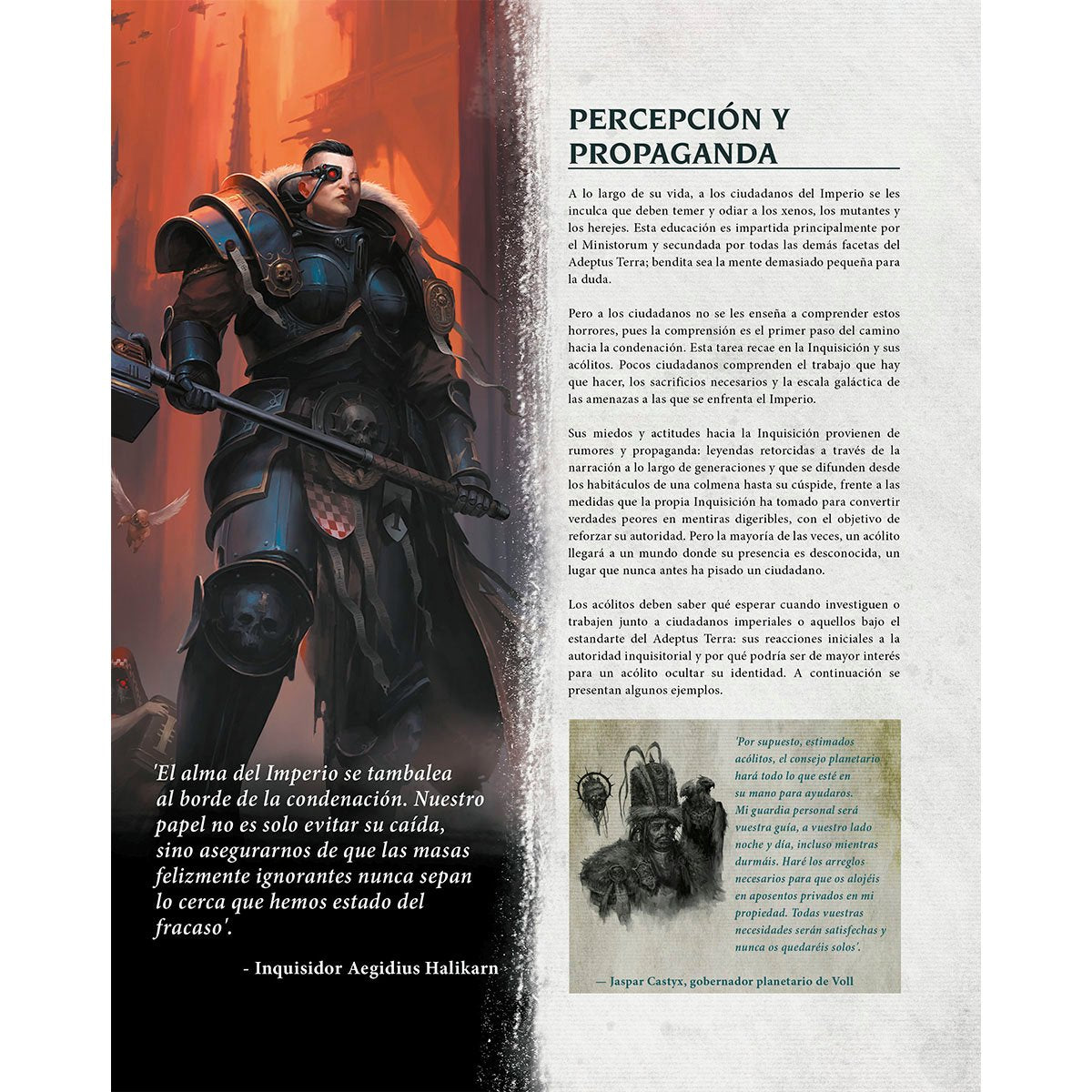 Warhammer 40.000: Imperium Maledictum - Guía de juego de la Inquisición - (Castellano)