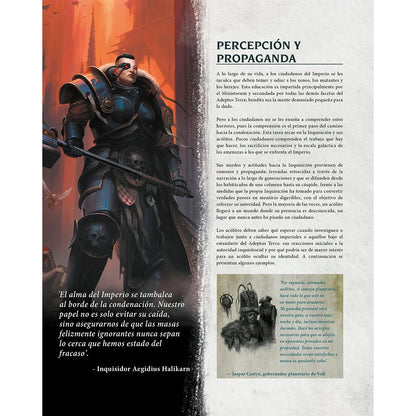 Warhammer 40.000: Imperium Maledictum - Guía de juego de la Inquisición - (Castellano)