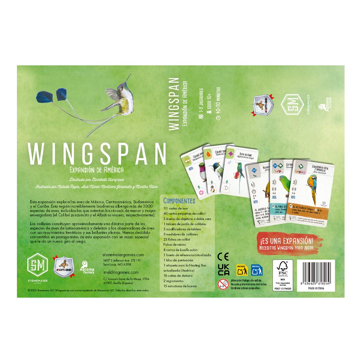 Wingspan: Expansión América