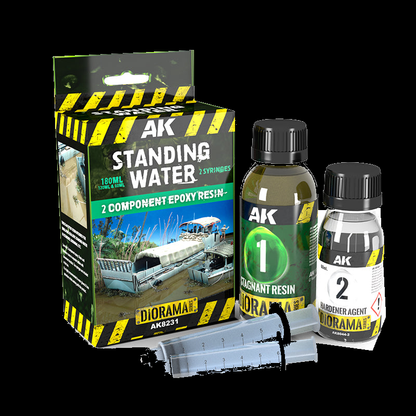 RESIN STAGNANT WATER COMPONENTS EPOXY RESIN 180ML