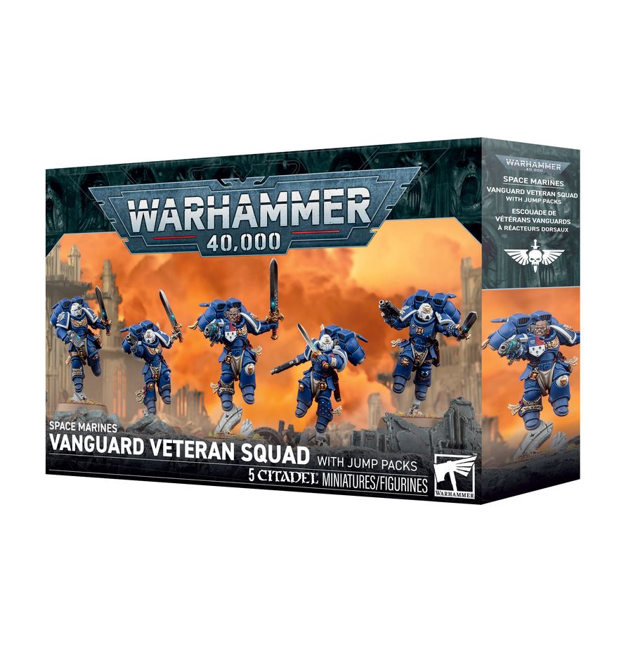 PREPEDIDO - SPACE MARINES: VANGUARD VETERAN SQUAD - WHIT JUMP PACKS