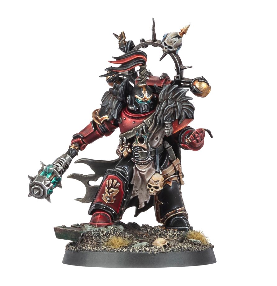 CHAOS SPACE MARINES: Capitán de Pillaje Corsario Rojo