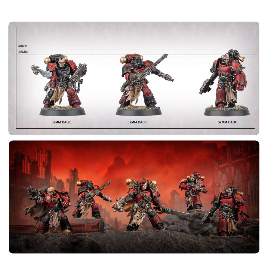 CHAOS SPACE MARINES: Asaltantes Corsarios Rojos