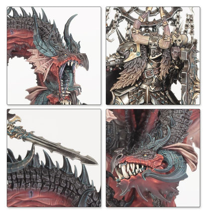 PREPEDIDO - THE OLD WORLD: WARRIORS OF CHAOS - Lord/Sorcerer on Chaos Dragon