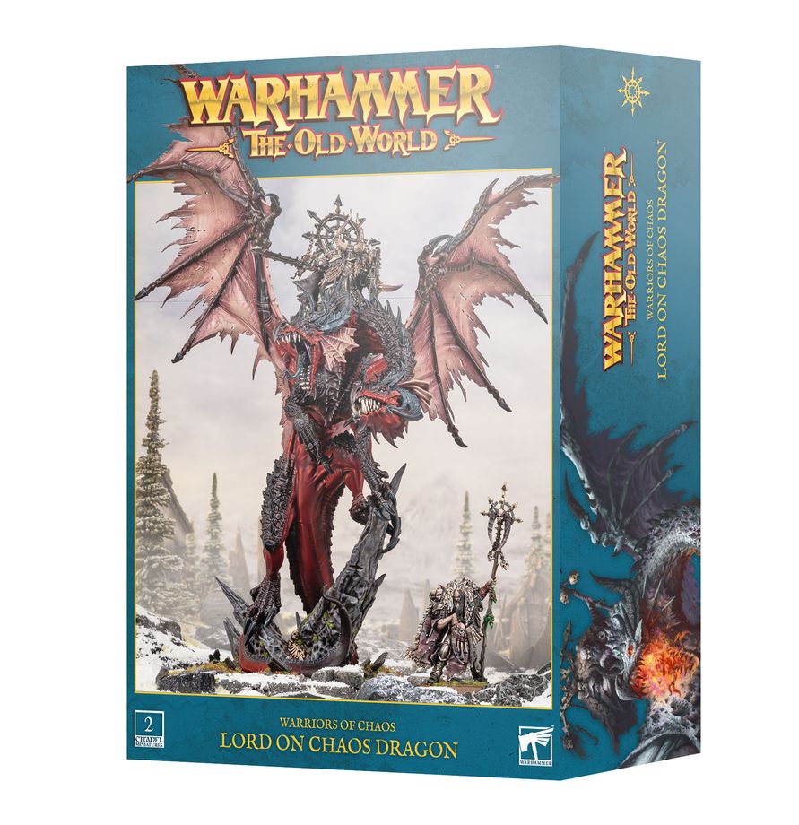 PREPEDIDO - THE OLD WORLD: WARRIORS OF CHAOS - Lord/Sorcerer on Chaos Dragon