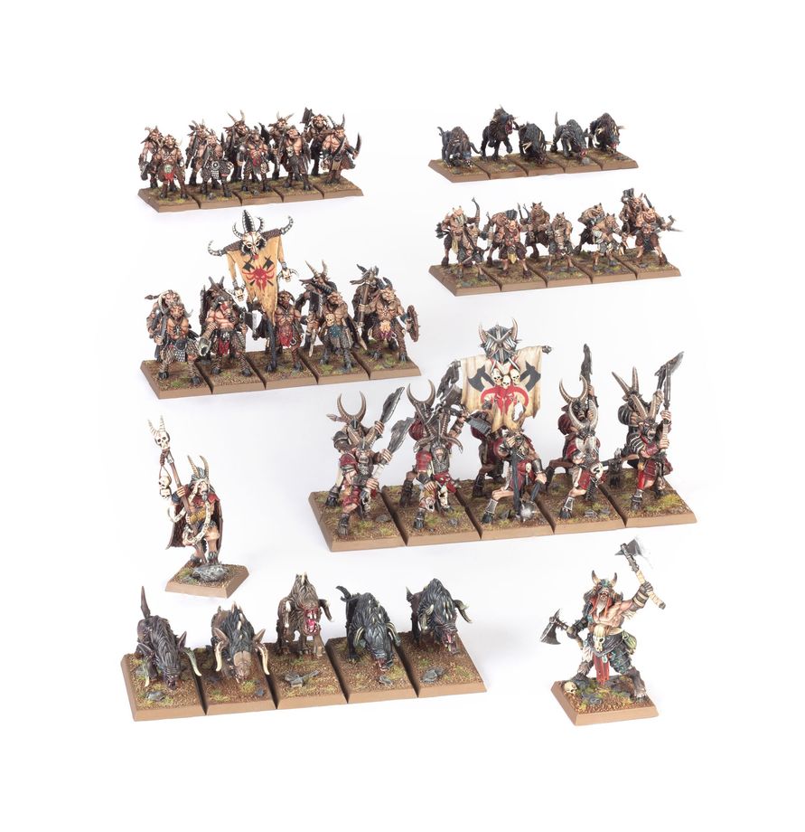 OLD WORLD: BEASTMEN BRAYHERDS - Battle March Army