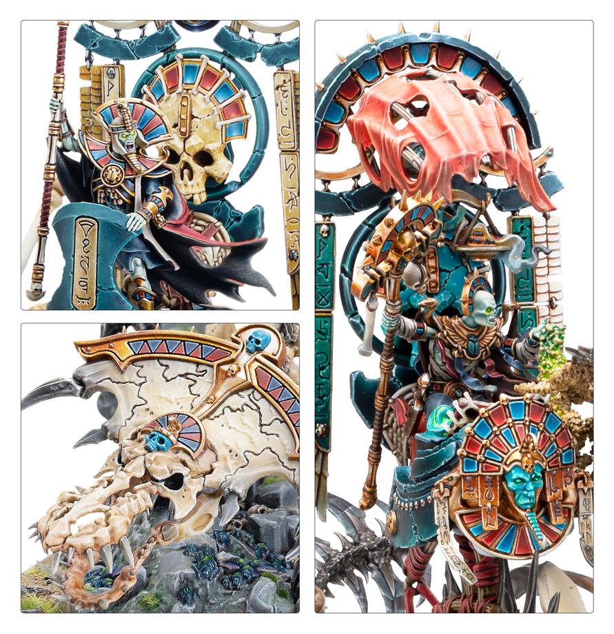 OLD WORLD:  TOMB KINGS OF KHEMRI  - TOMB KING ON NECROLITH BONE DRAGON