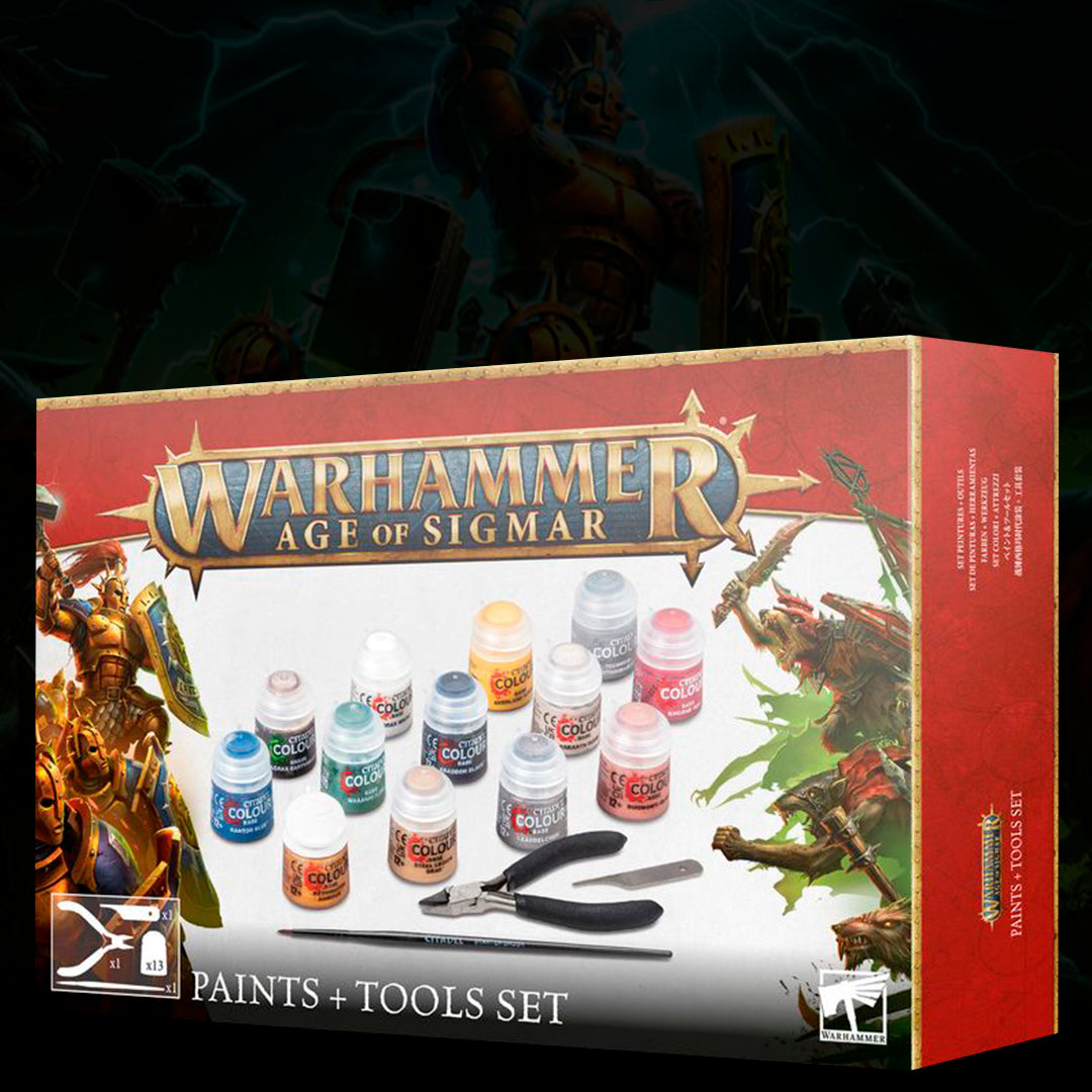 AGE OF SIGMAR: PAINTS + TOOLS SET