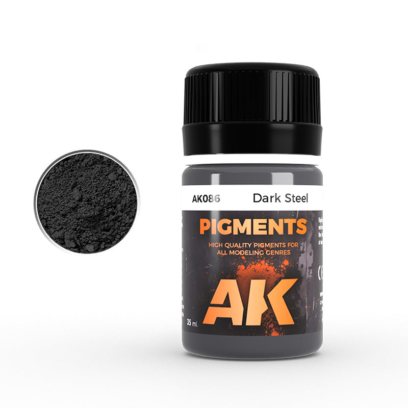 AK: DRY PIGMENT - DARK STEEL