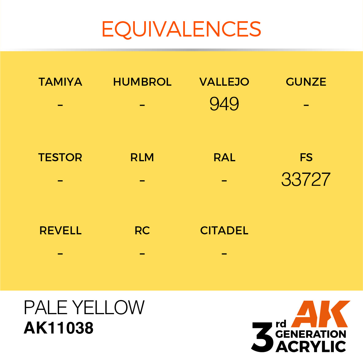 3GEN Acrylics Pale Yellow 17ml