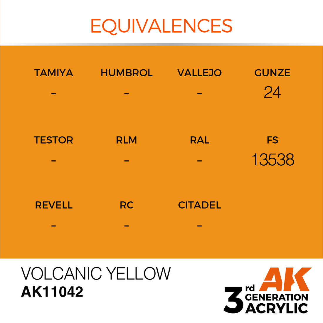 3GEN Acrylics Volcanic Yellow 17ml