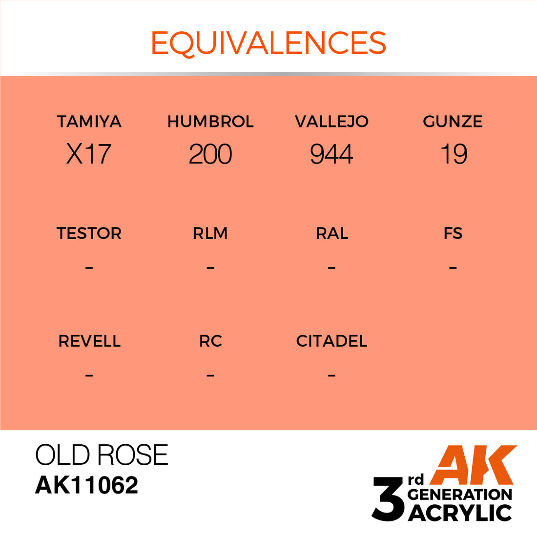 3GEN Acrylics Old Rose 17ml