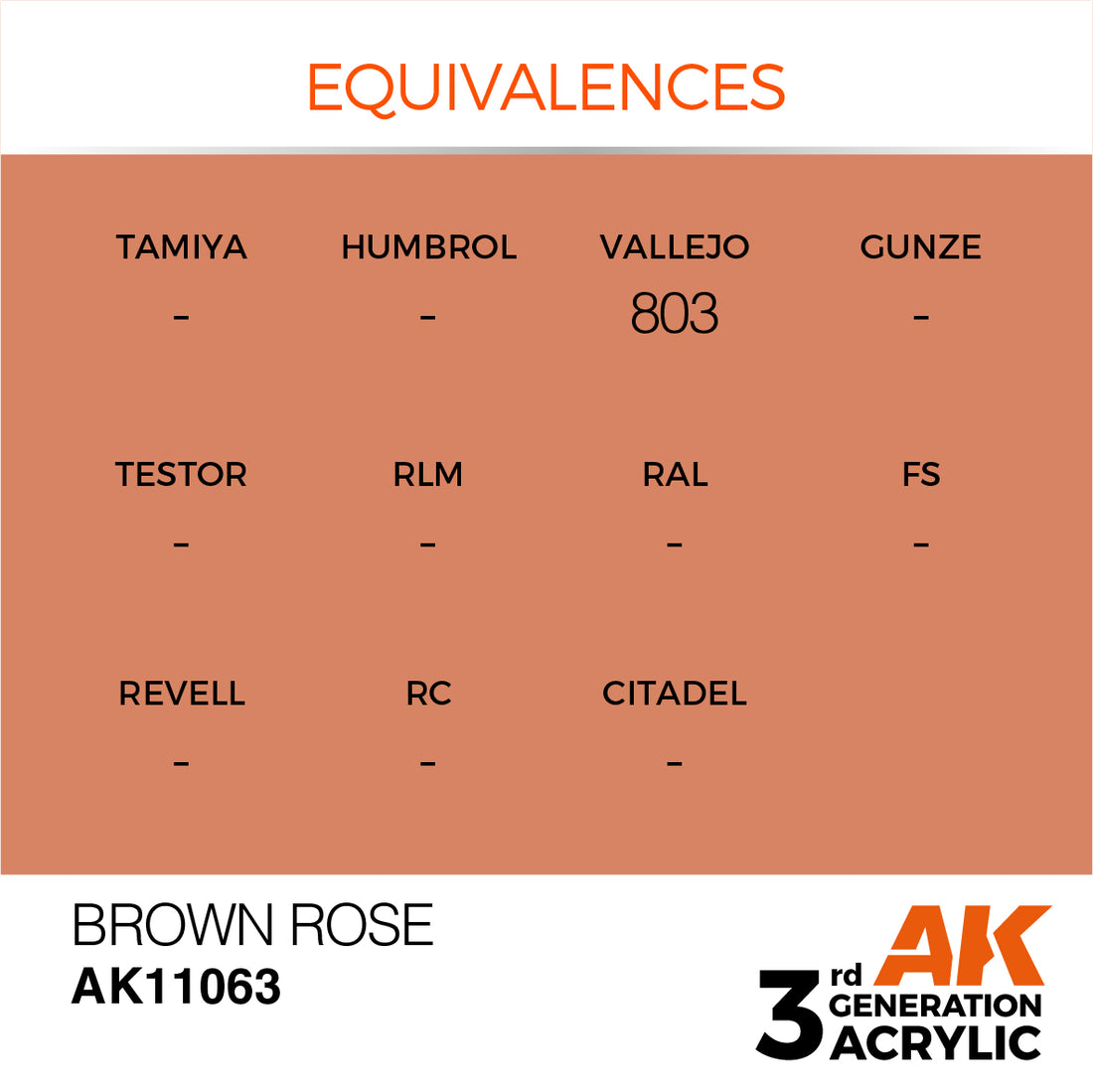 3GEN Acrylics Brown Rose 17ml