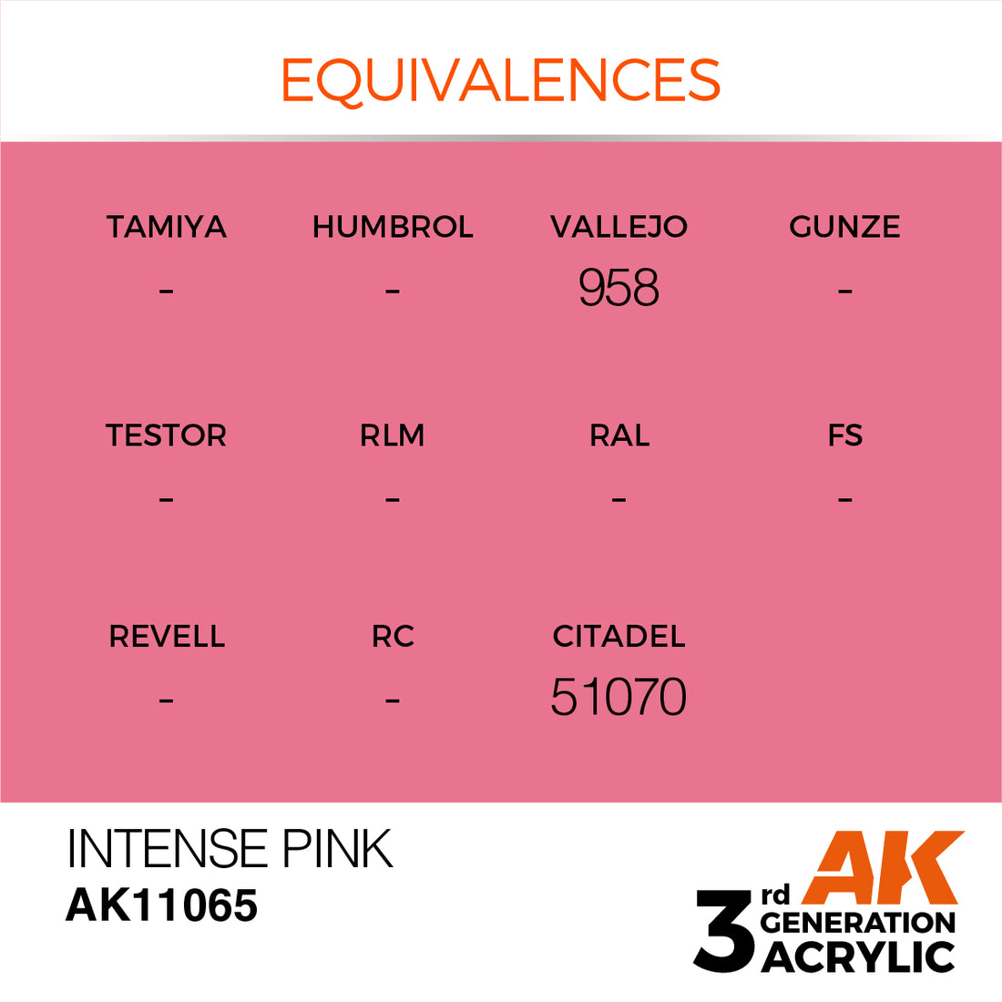 3GEN Acrylics Intense Pink 17ml