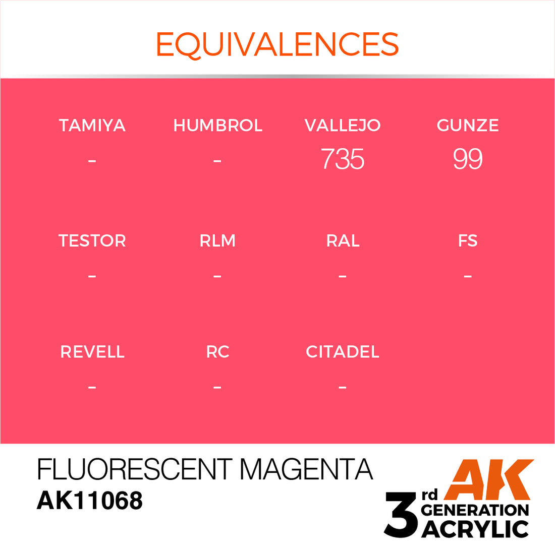 3GEN Acrylics Fluorescent Magenta 17ml