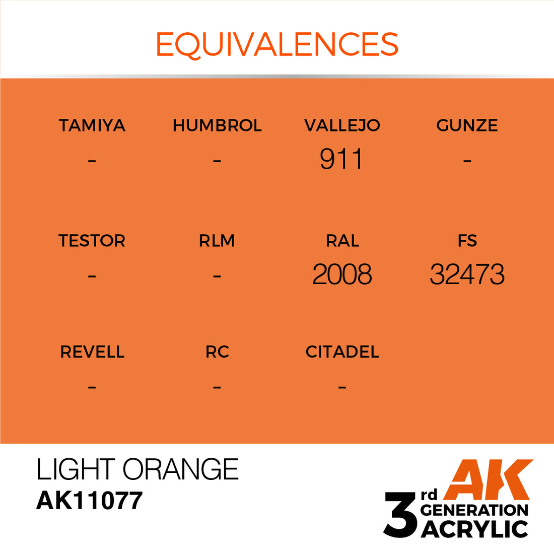 3GEN Acrylics Light Orange 17ml