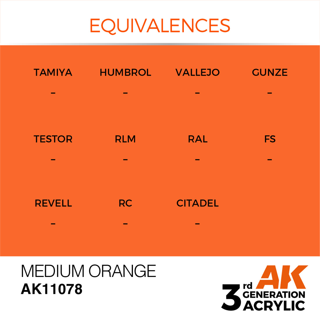 3GEN Acrylics Medium Orange 17ml