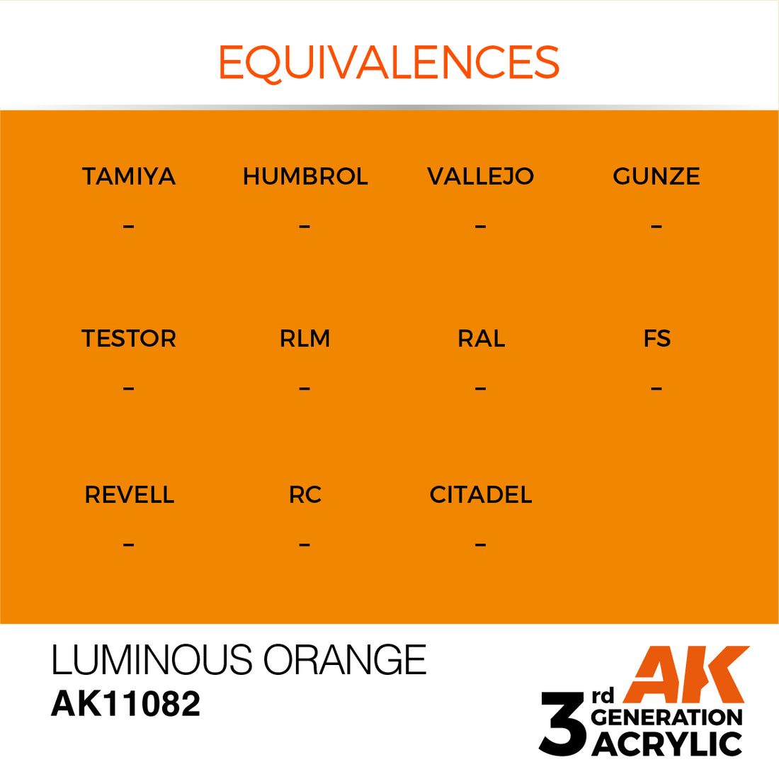 3GEN Acrylics Luminous Orange 17ml