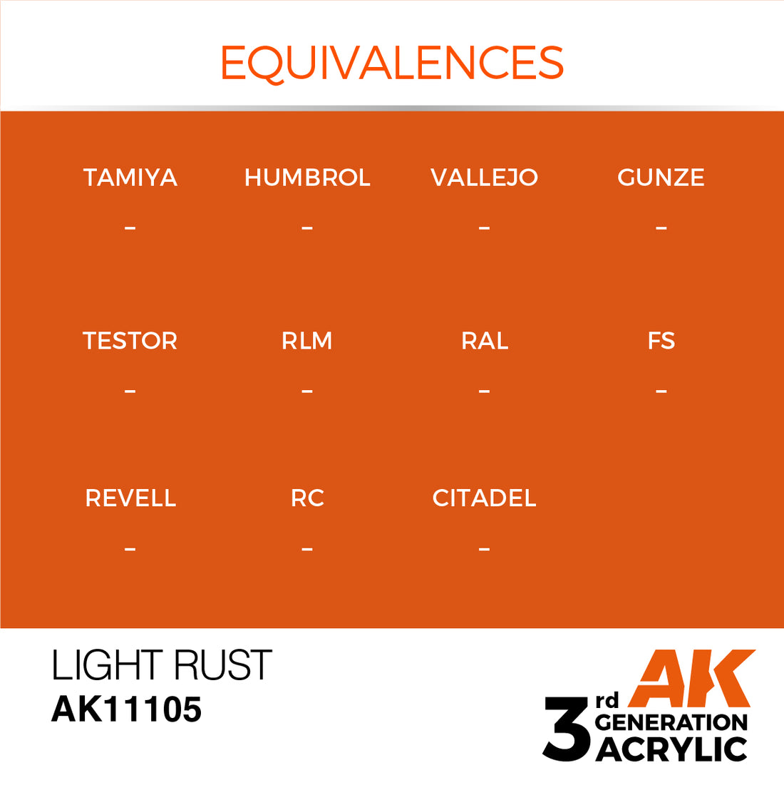 3GEN Acrylics Light Rust 17ml