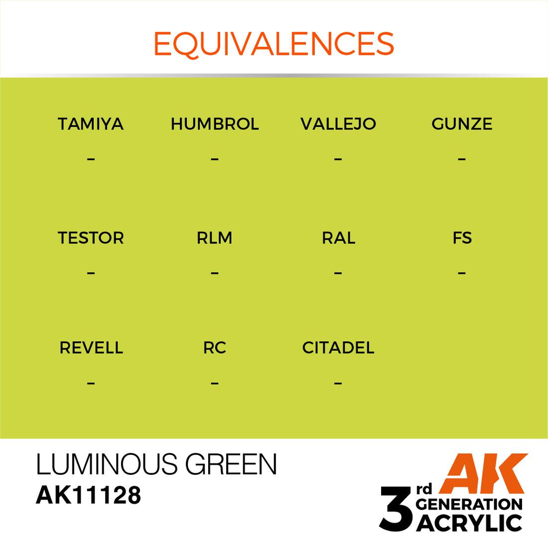 3GEN Acrylics Luminous Green 17ml