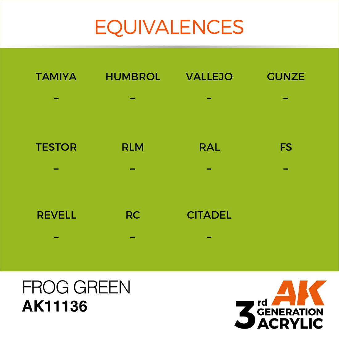 3GEN Acrylics Frog Green 17ml
