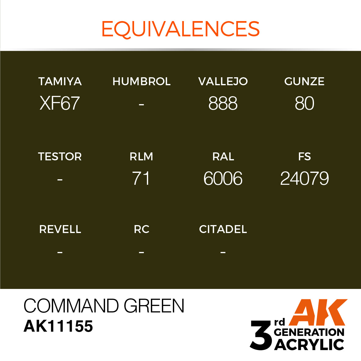 3GEN Acrylics Command Green 17ml