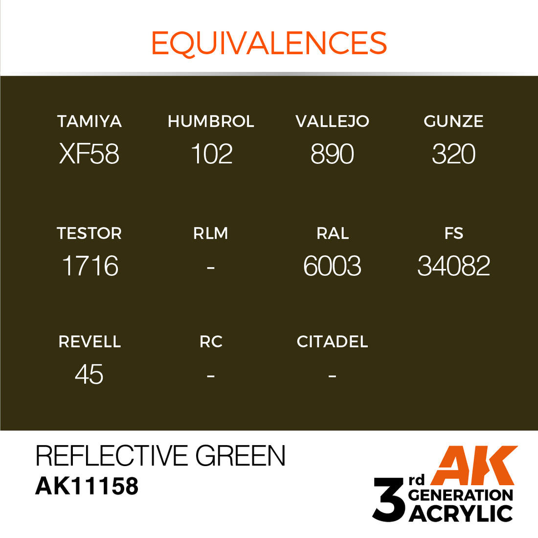 3GEN Acrylics Reflective Green 17ml