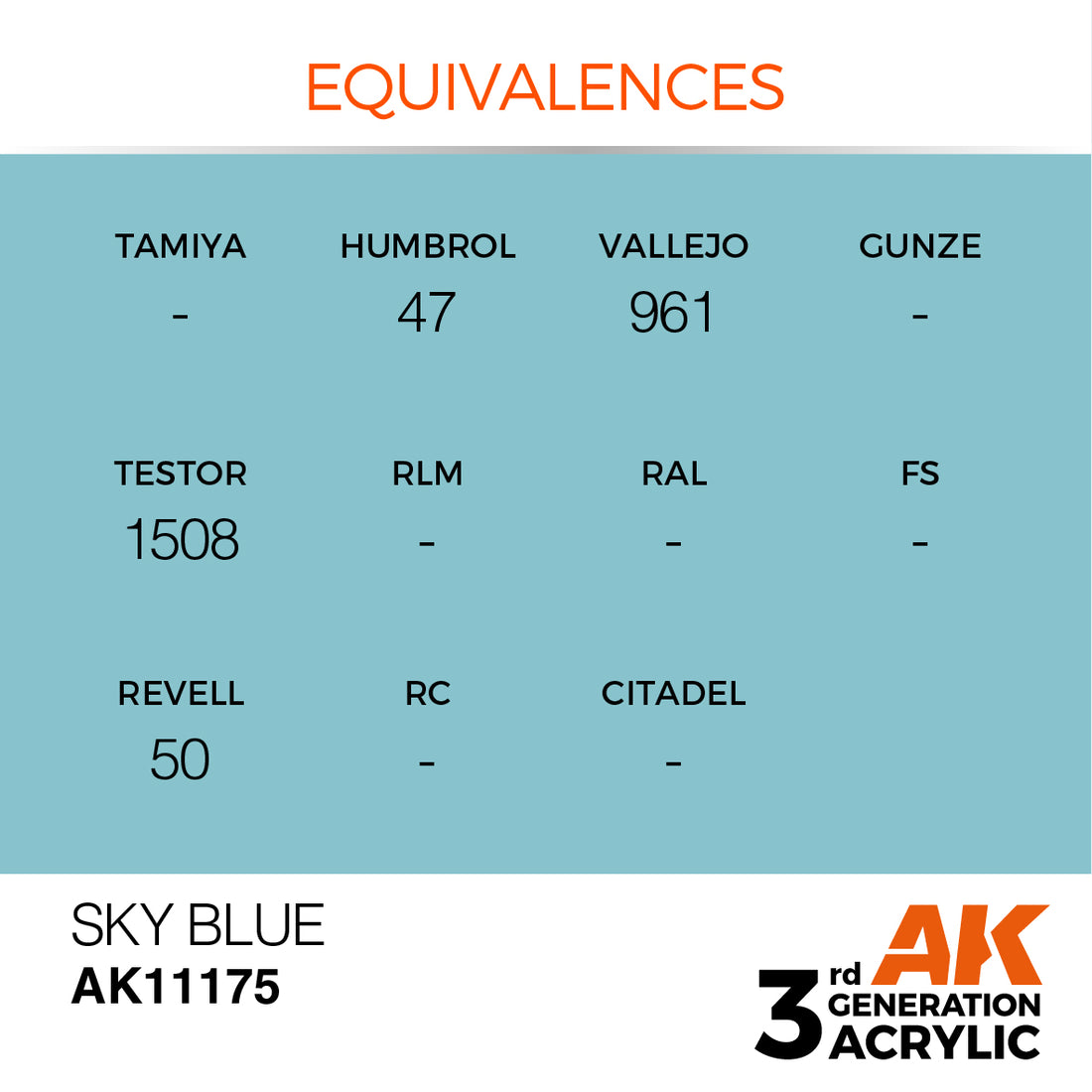 3GEN Acrylics Sky Blue 17ml