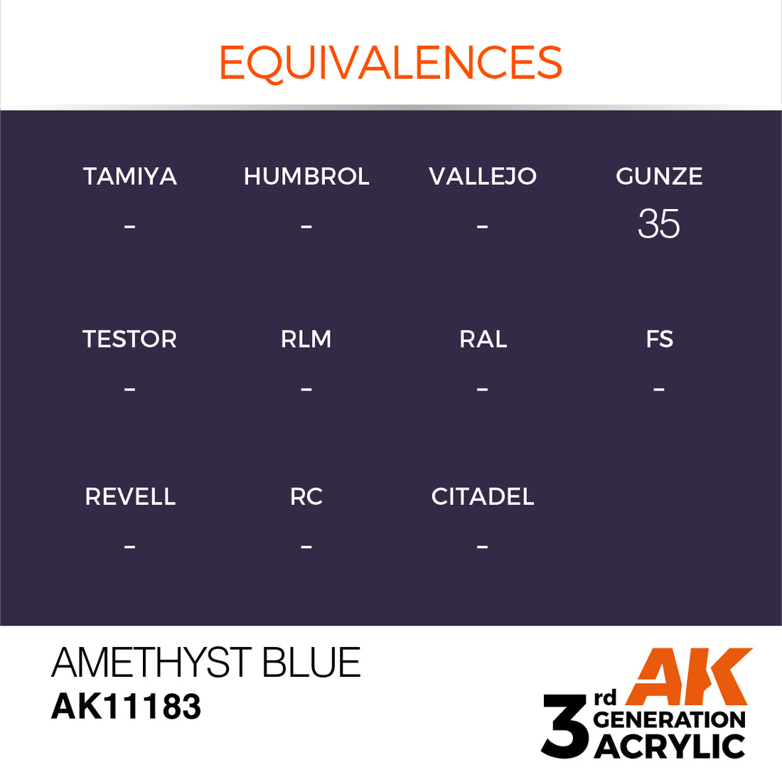 3GEN Acrylics Amethyst Blue 17ml