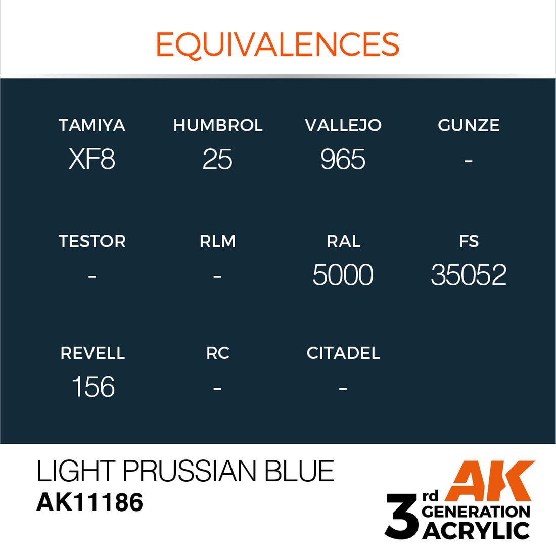 3GEN Acrylics Light Prussian Blue 17ml