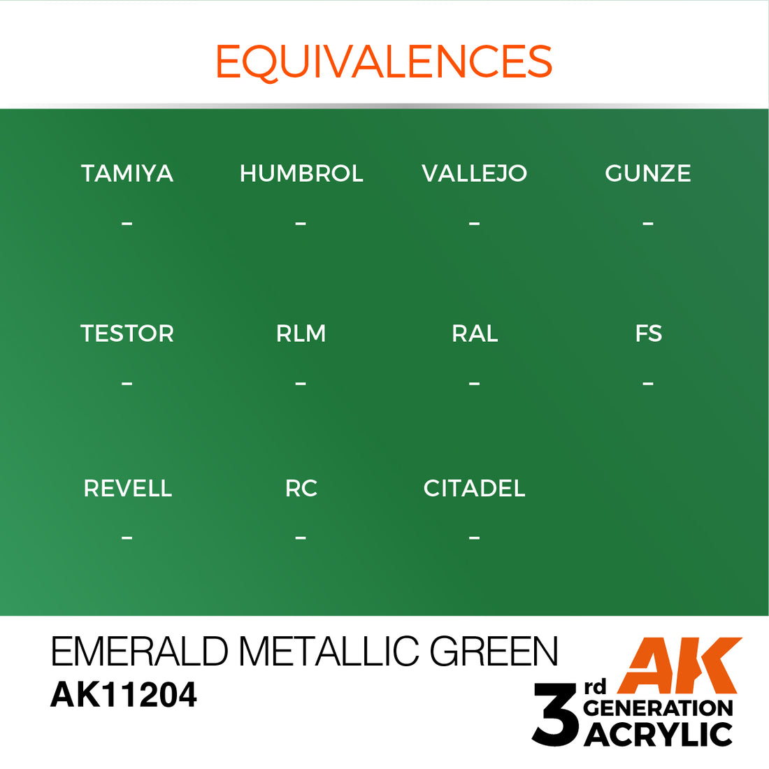 3GEN Acrylics Emerald Metallic Green 17ml