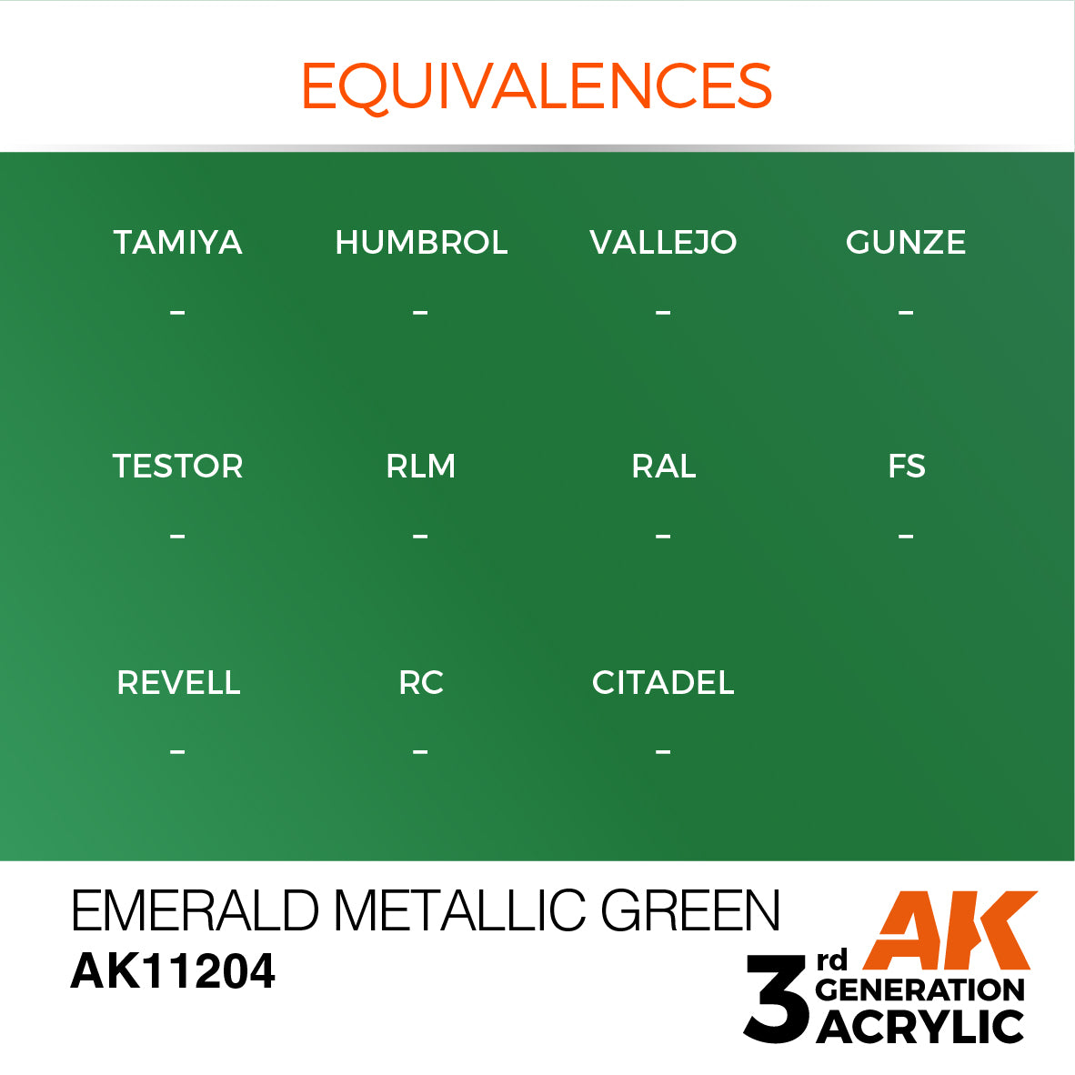 3GEN Acrylics Emerald Metallic Green 17ml