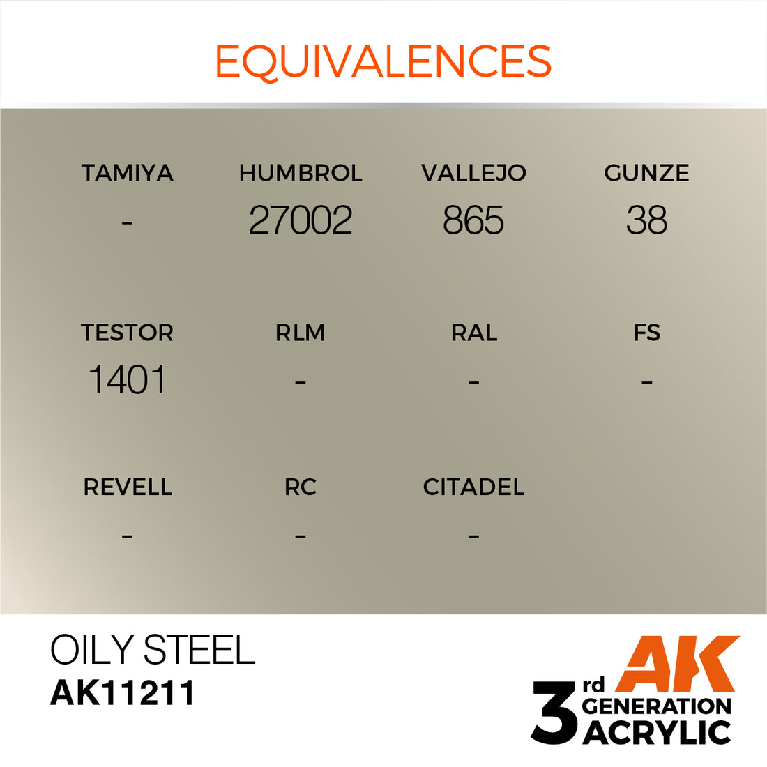 3GEN Acrylics Oily Steel 17ml