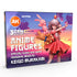 Caja del set AK 3GEN Acrylics Anime Figures AK11765 de Keigo Murakami, con figura de vestido rojo y 18 colores, vista frontal y lateral.
