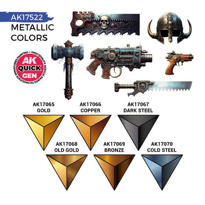 AK: QUICK GEN - METALLIC COLORS - SET