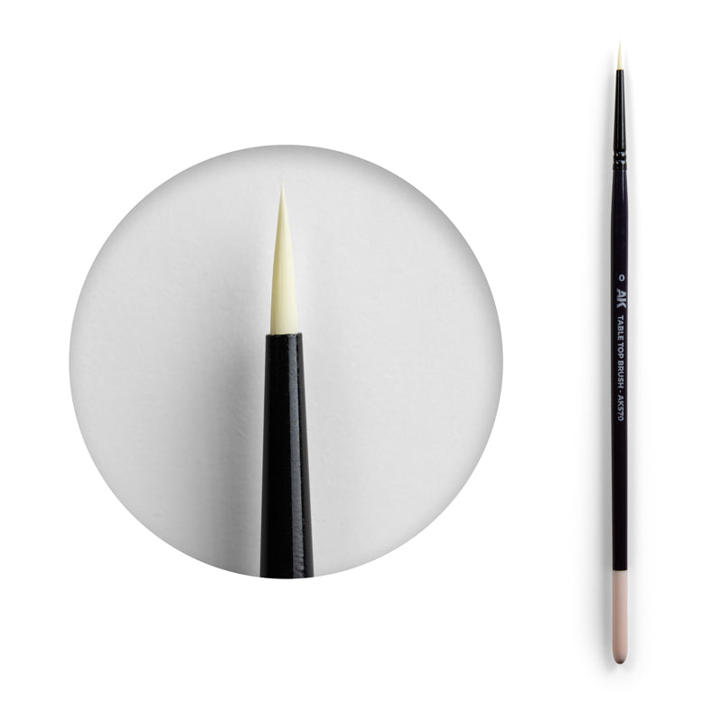 AK: TABLETOP BRUSH - SYNTHETIC - Nº0 - STANDARD