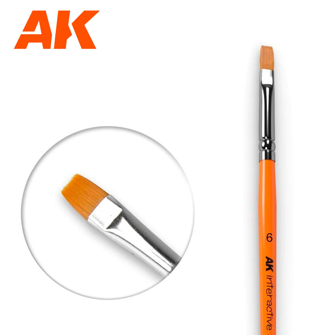 FLAT BRUSH 6 SYNTHETIC