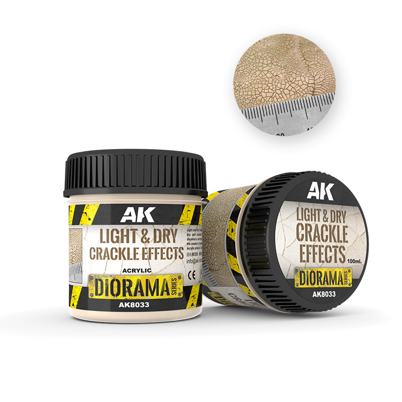 LIGHT &amp; DRY CRACKLE EFFECTS - 100ml (Acrylic)
