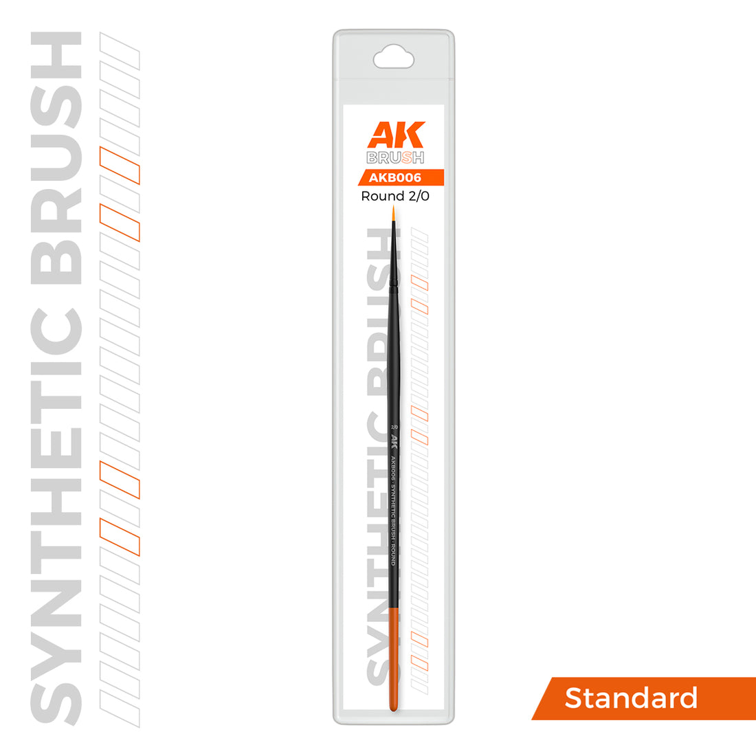 AK: ROUND BRUSH - SYNTHETIC - Nº2/0 - STANDAR