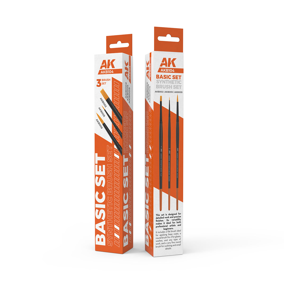 AK: BASIC BRUSHES SET - SYNTHETIC