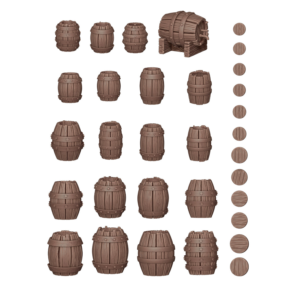 AK BASING: BITS - WOOD BARRELS