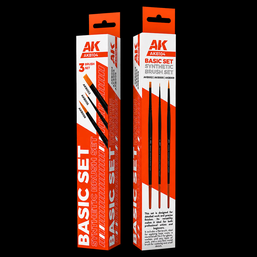 AK: BASIC BRUSHES SET - SYNTHETIC