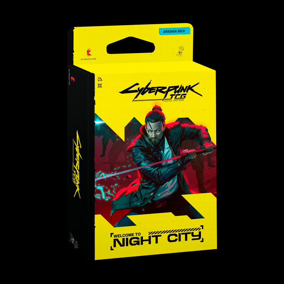PREPEDIDO - CYBERPUNK TCG: STARTER DECK - WELCOME TO NIGHT CITY - EMBRACING POWER - INGLES