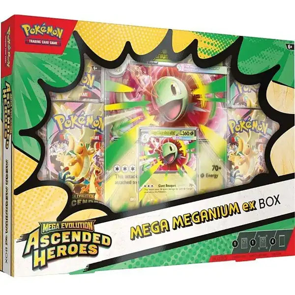 POKEMON TCG: ASCENDED HEROES - MEGA MEGANIUM EX BOX - ESPAÑOL