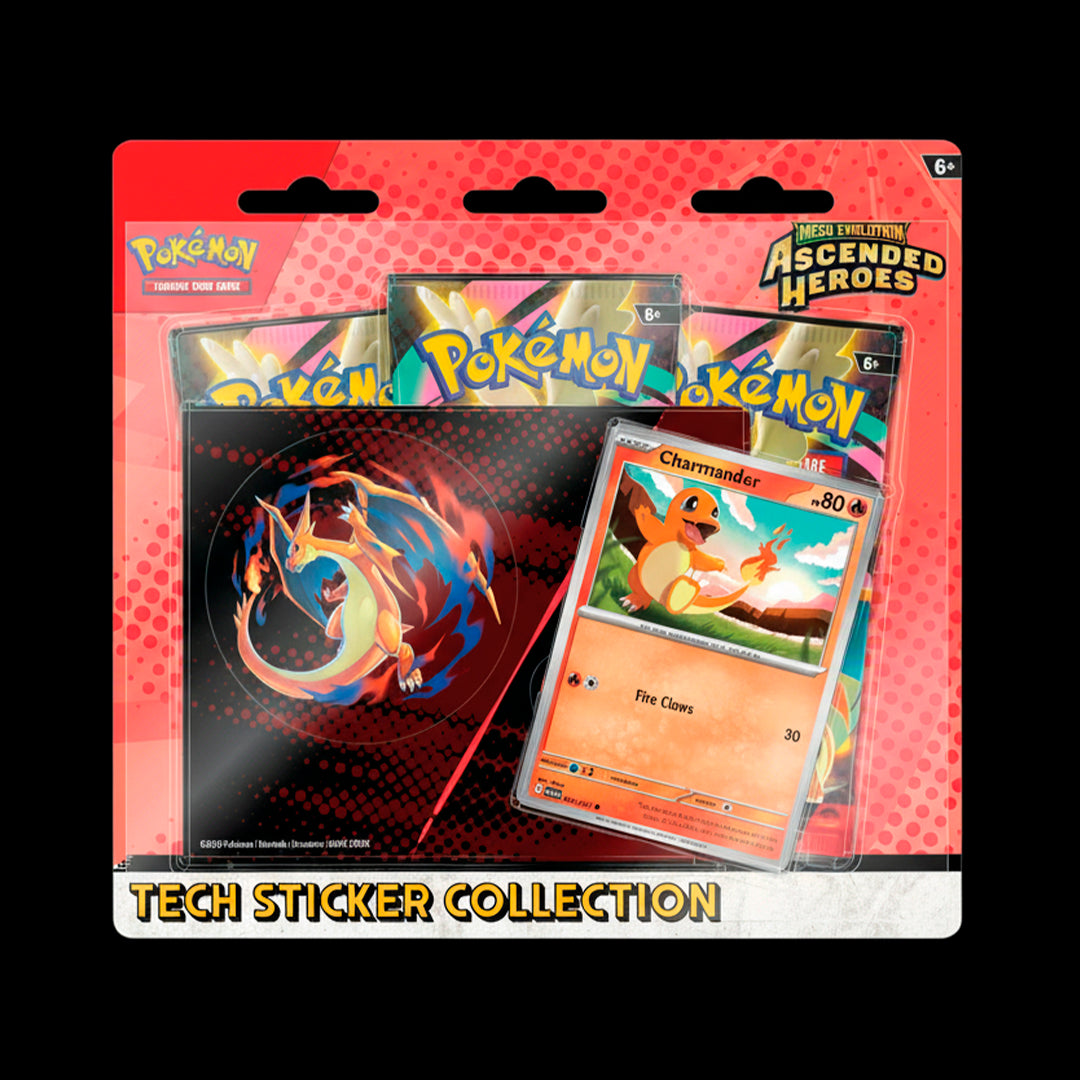 PREPEDIDO: Pokemon TCG: Ascended Heroes Tech Sticker Blister Español - Charizard