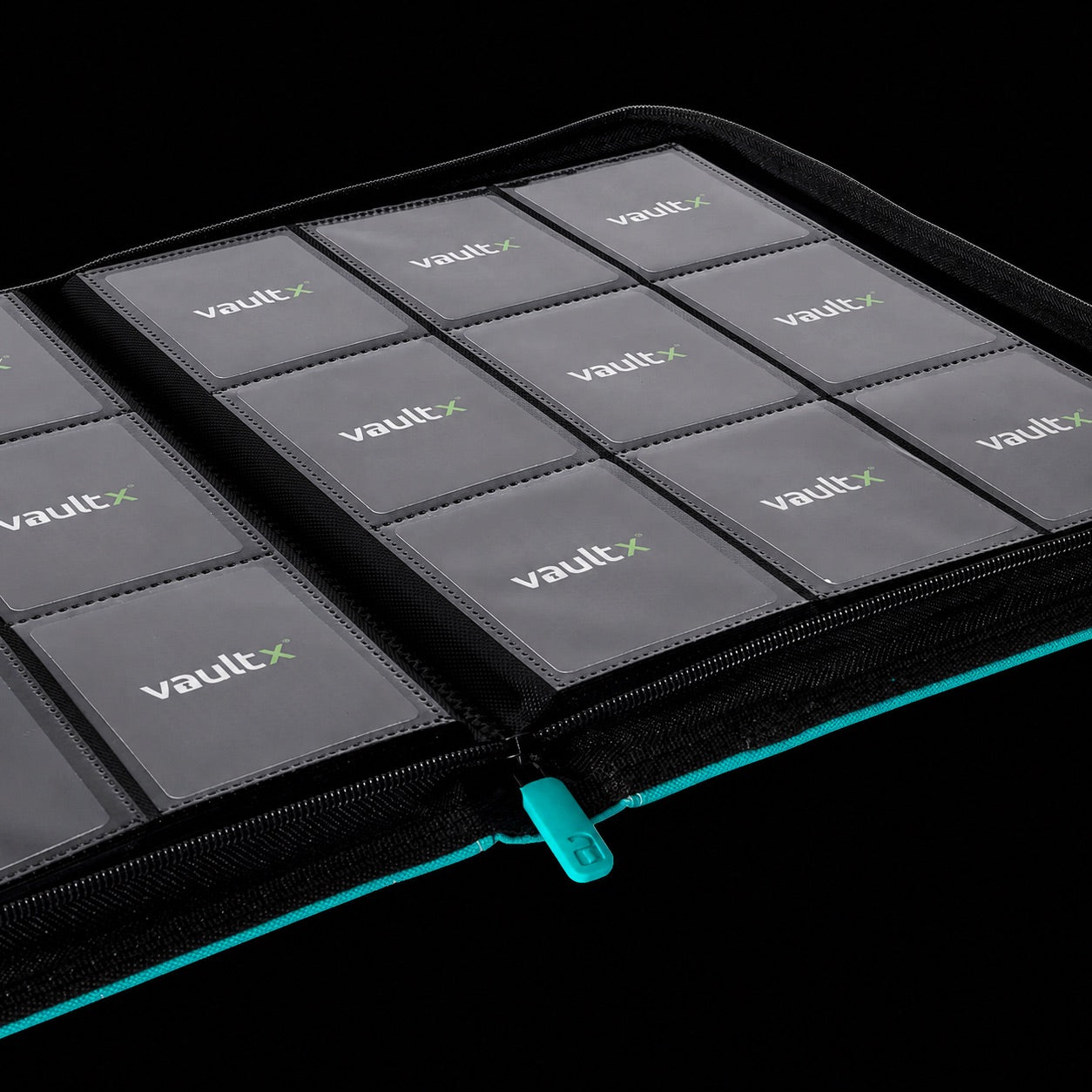 Vault X: Exo-Tec Zip Binder9-Pocket - Ocean Blue - (360 huecos)