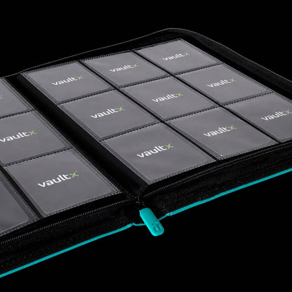 Vault X: Exo-Tec Zip Binder9-Pocket - Ocean Blue - (360 huecos)