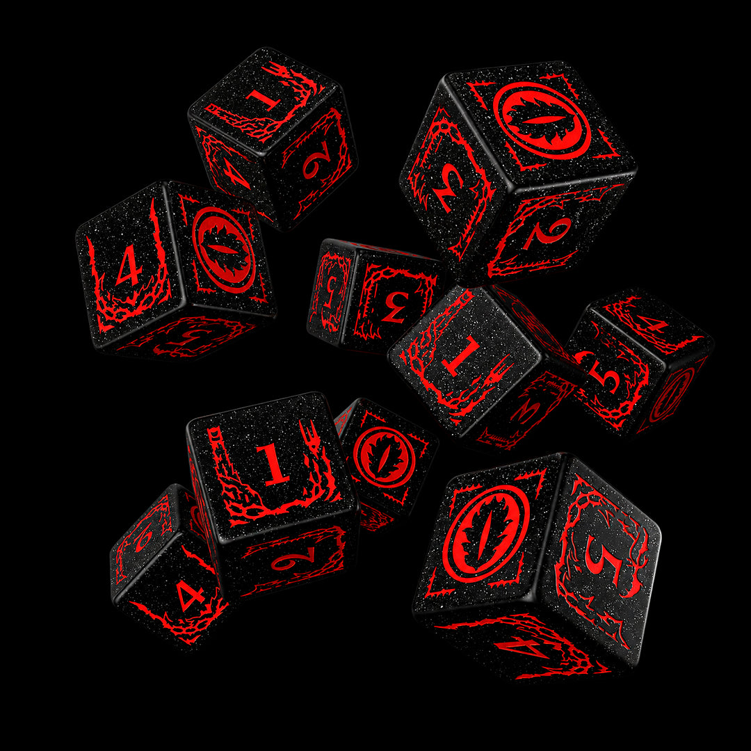 Q Workshop: The Lord of the Rings: D6 Dice Set: Mordor