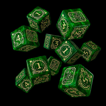 Q Workshop: The Lord of the Rings: D6 Dice Set: Shire